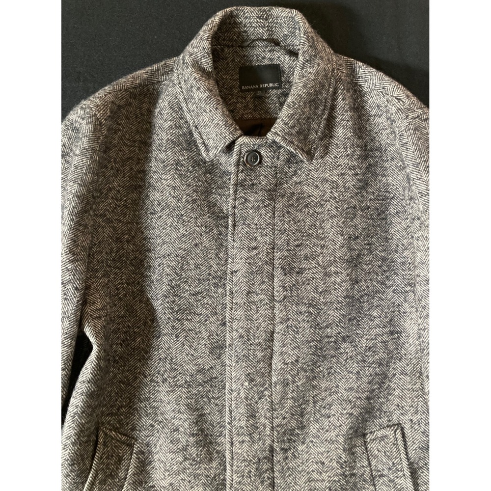 Banana‎ Republic Women's Herringbone Car Coat Size XL